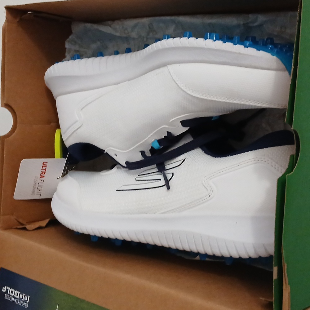 Skechers Men's GoGolf Max Fairway 4 White Color water repellent Golf Shoe SZ 9 - Picture 10 of 11